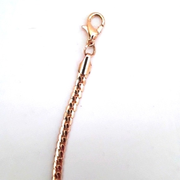 GOLDTONE WITH YELLOW CRYSTAL NECKLACE - Picture 4 of 8